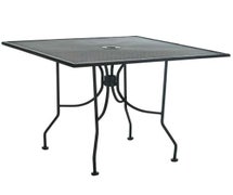 Central Restaurant OF3636MMBK Outdoor Steel Table - Standard Height, 36"Wx36"Dx29"H