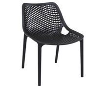 Compamia ISP014-BLA Air Outdoor Dining Chair Black, CS of 2/EA