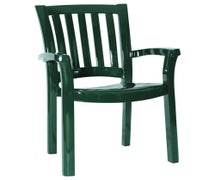 Compamia ISP015-GRE Sunshine Resin Dining Arm Chair Green, CS of 4/EA