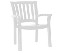 Compamia ISP015-WHI Sunshine Resin Dining Arm Chair White, CS of 4/EA