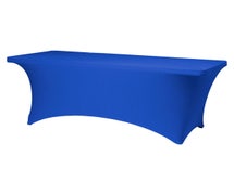 Contour Table Cover - Solid Pattern, For Standard Height Tables Up to 6 Feet Wide, Royal Blue