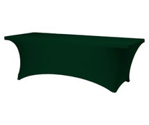 Contour Table Cover - Solid Pattern, For Standard Height Tables Up to 6 Feet Wide, Hunter Green