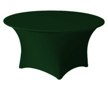 Contour Table Cover - Solid Pattern, For Standard Height Tables Up To 48"Diam., Hunter Green