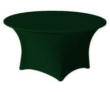 Contour Table Cover - Solid Pattern, For Standard Height Tables Up To 60"Diam., Hunter Green