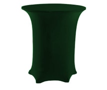 Contour Table Cover - Solid Pattern, For Cocktail Height Tables Up To 30"Diam., Hunter Green