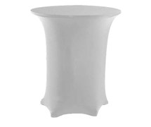 Contour Table Cover - Solid Pattern, For Cocktail Height Tables Up To 30"Diam., White