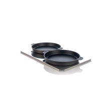 Rational 60.73.287 Roasting Pan, Lg. Set, 1/1 Gastronorm Carrier Plate, (2) 10" Pans