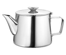 Walco WL9237AW Stainless Steel Gooseneck Tea Pot With Hinged Lid, 21 oz.