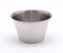 Value Series Stainless Steel Round Sauce Cup - 2-1/2 oz. Capacity