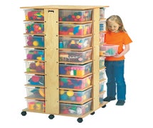 Jonti-Craft 03540JC 32 Tub Tower - with Clear Tubs