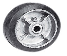 Wesco 050567 Aluminum Center Moldon Rubber Wheels