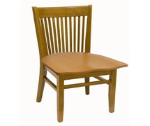 ATS Spindle Back Wood Chair, Cherry Frame, Wood Seat
