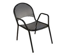 ATS 90B Metal Powder Coated Outdoor Chair with Arms