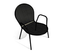 ATS 93 Metal Powder Coated Outdoor Chair with Arms