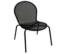 ATS 94 Metal Powder Coated Outdoor Chair, Round Seat/Back