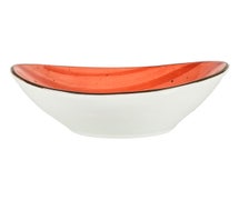 Rotana Oval Bowl, 3-1/2 oz., 4"Wx3"D, Ruby