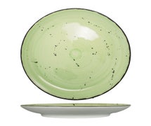 Rotana Round Coupe Plate, 5-1/2" Diam., Lime