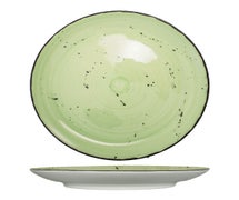 Round Coupe Plate, 10-1/2" Diam., Lime