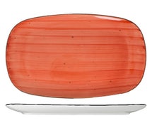 Rotana Oblong Platter, 12"Wx9"D, Ruby