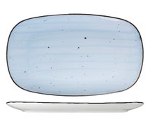 Rotana Oblong Platter, 14"Wx9-1/2", Iceburg