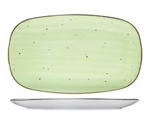 Rotana Oblong Platter, 14"Wx9-1/2", Lime