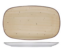 Rotana Oblong Platter, 14"Wx9-1/2", Wheat