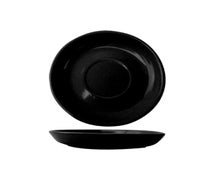 Cancun A.D. 5-3/16" Diam. Round Saucer, Black