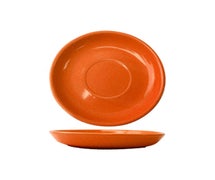 Cancun A.D. 5-3/16" Diam. Round Saucer, Orange