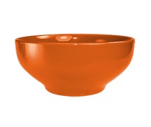 Cancun 15 oz. Footed Bowl, 5" Diam., Orange