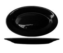 Cancun Oval Platter, 15-1/2"Wx10-1/2"D, Black