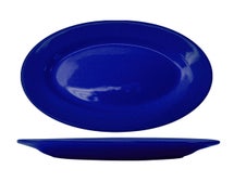 Cancun Oval Platter, 15-1/2"Wx10-1/2"D, Cobalt Blue