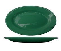 Cancun Oval Platter, 15-1/2"Wx10-1/2"D, Green