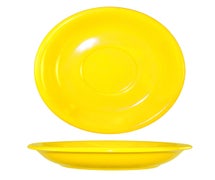 ITI 81376-01S Bistro Saucer, 6-1/4" Dia., Round, Yellow