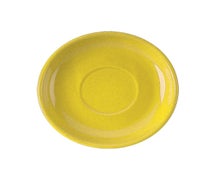 ITI 822-01S Latte Saucer, 6-1/8" Dia., Round, Yellow
