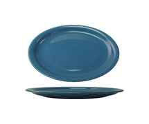 ITI CAN-12-B Platter, 9-3/4" X 7", Oval, Light Blue