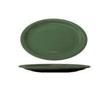 ITI CAN-13-B Platter, 11-3/4" X 9-1/4", Oval, Green