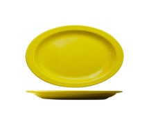 ITI CAN-13-B Platter, 11-3/4" X 9-1/4", Oval, Yellow