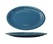 ITI CAN-14-B Platter, 13-1/4" X 10-3/8", Oval, Light Blue