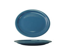 ITI CAN-7-B Plate, 7-1/4" Dia., Round, Light Blue