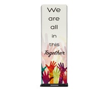 Radius RPCZCOVKIT6 - 2' Slim Stand, Double-Sided Kit (Hardware & Graphic) "We are all in this together" (Multicolor)