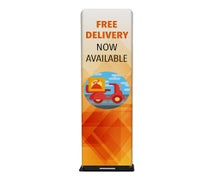 Radius RPCZCOVKIT14 - 2' Slim Stand, Double-Sided Kit (Hardware & Graphic) "Free Delivery" (Orange)