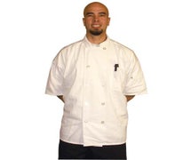 JRC Ritz Foodservice RZSSWH1X Short Sleeve Chef Coat - White, Size XL