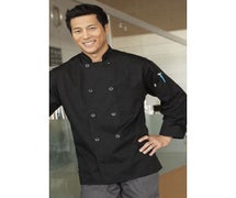JRC Ritz Foodservice COATBK2X Black Chef Coat - Size XXL