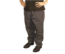 Baggy Style Chef Pants - Chalk Stripe, Large