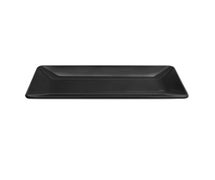 Square Melamine Displayware - Rectangular Platter, 16"Wx8"D, Black