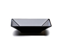 Elite Global DB772SQ - Squared Contemporary Melamine Bowl - 22 oz., Black, 6/CS