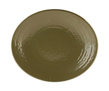 Contemporary Melamine Dinnerware - Round Plate 10", Olive Green, 6/CS