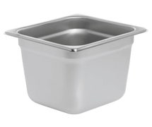 Hubert 1/6 Size 22 Gauge Stainless Steel Steam Table Pan - 6"D