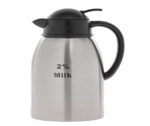 HUBERT 1.9 L Stainless Steel Beverage Server With Etched 2% Milk Imprint