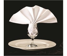Permalux Cotton Blend Table Linens - 17"Wx17"D Napkin, White
